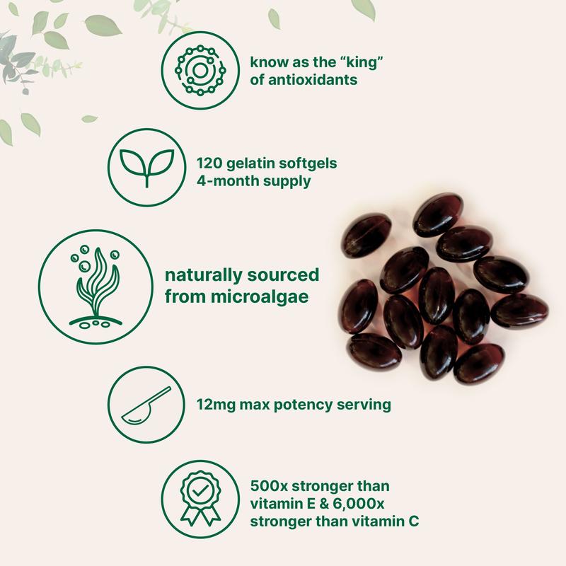 Astaxanthin Importado de Estados Unidos