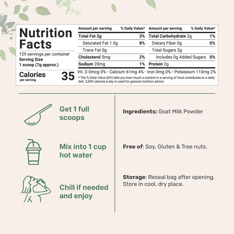 Leche de Cabra en Polvo (Importado De Estados Unidos)