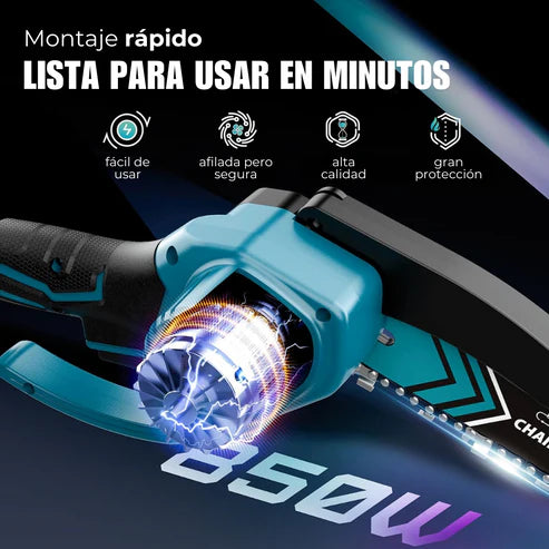 Mini Motosierra De Mano 2 Bateria