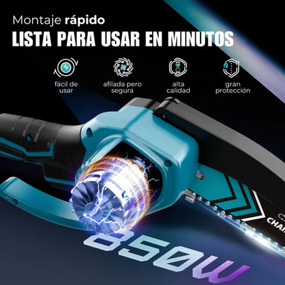 Mini Motosierra De Mano 2 Bateria