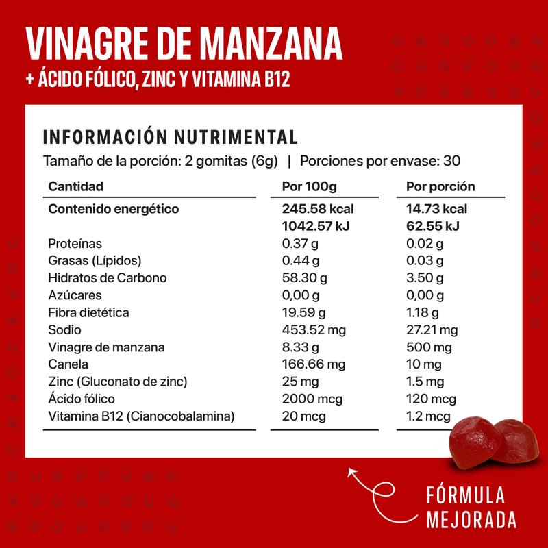 GOMAS DE VINAGRE DE MANZANA