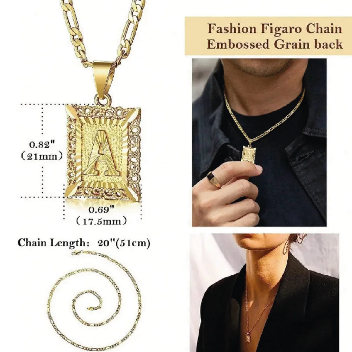 Collar Marco con Inicial Personalizada