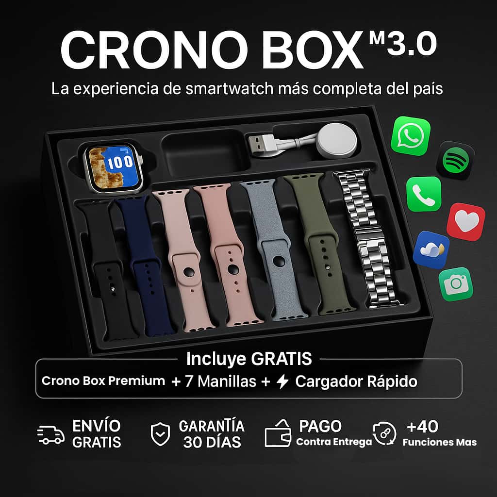 CRONO BOX™ – Edición Exclusiva 2025  La experiencia de smartwatch más completa del país