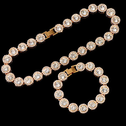 Cadena Diamante Swarovski + Pulsera GRATIS  | Estuche de lujo