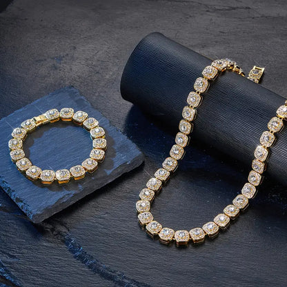 Cadena Diamante Swarovski + Pulsera GRATIS  | Estuche de lujo